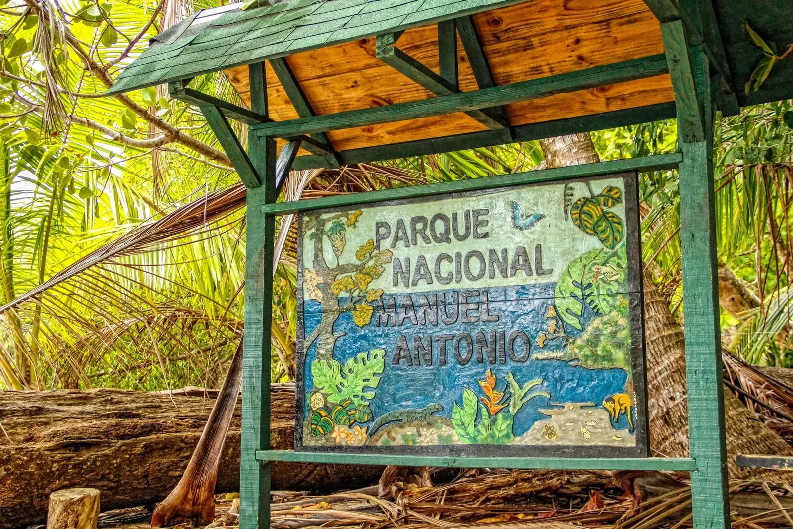 Manuel Antonio National Park entrance sign