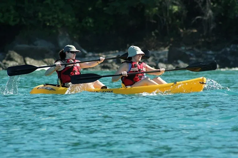 Kayaking in the clean Pacific waters of Costa Rica