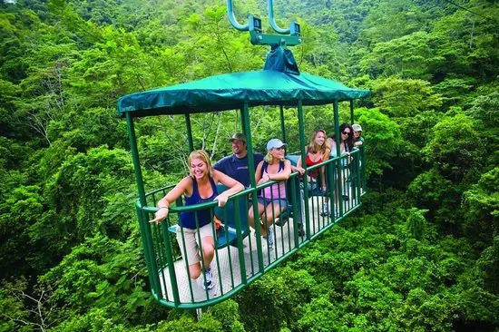 Rainforest and waterfalls at the Los Campesinos private reserve, Costa Rica