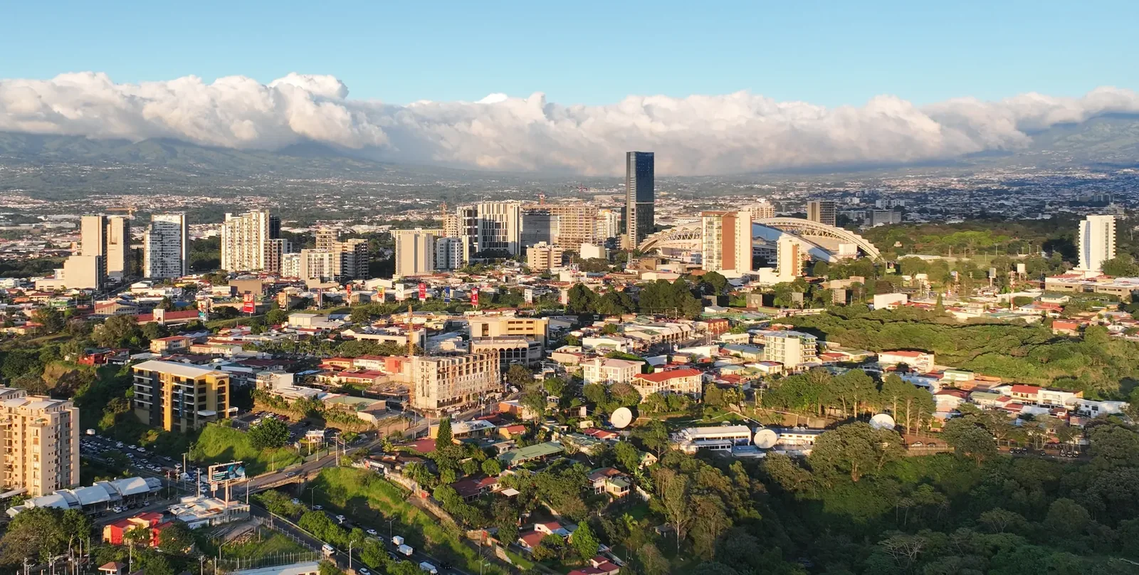 San José Costa Rica capital city and surrounding Central Valley